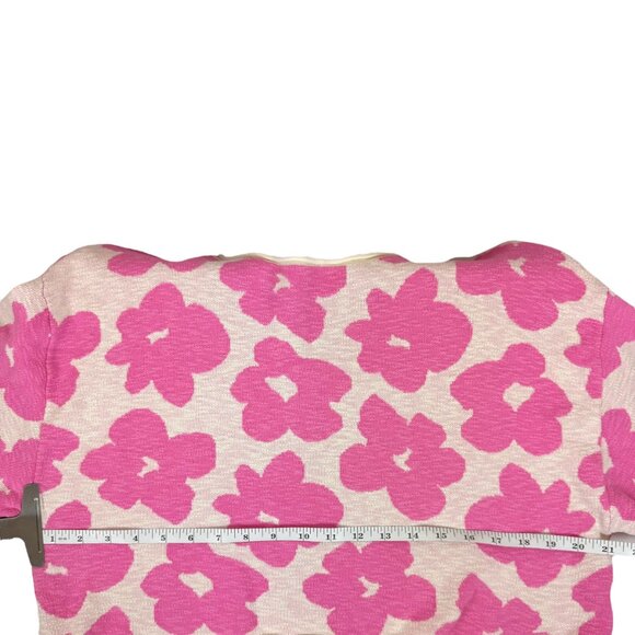 Promesa | S | Floral Knit Crop Sweater | Y2K | Cottagecore | Retro | Feminine - Picture 15 of 16